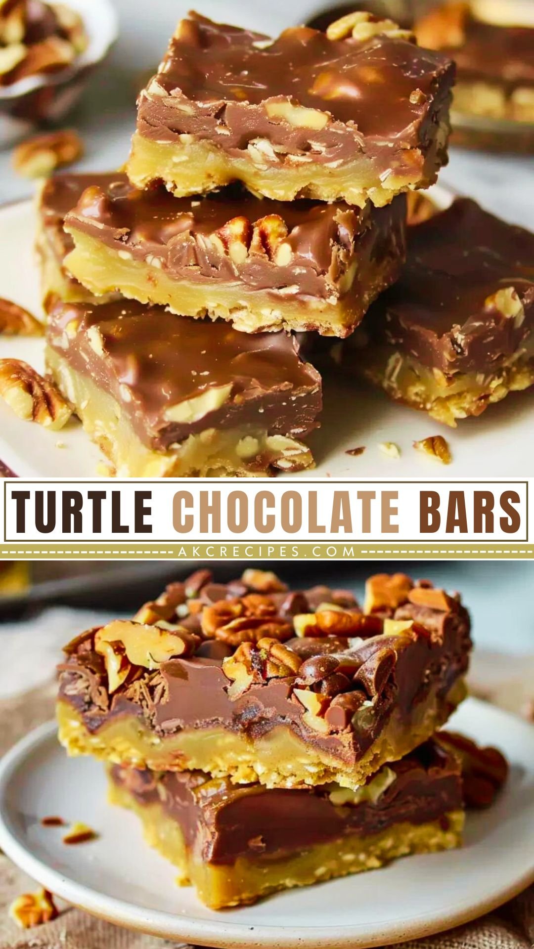 easy-turtle-bars-chocolate-recipe-akcrecipes.com